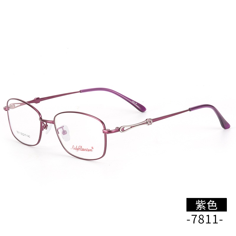 金属眼镜架全框近视镜7811中年女士渐进片商务眼镜框丹阳厂家批发