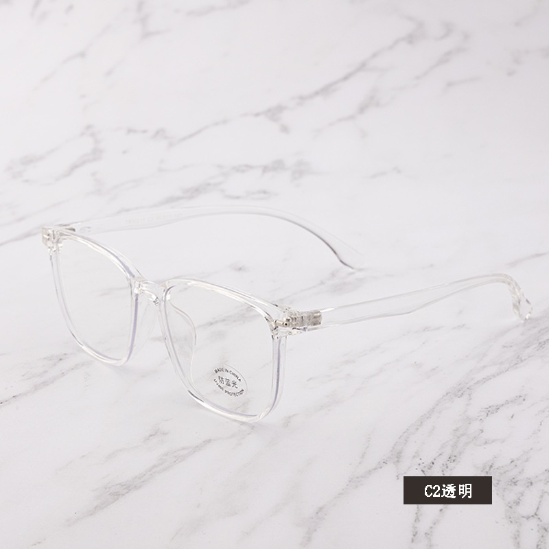 宽边黑框平光镜网红同款30217电脑护目镜复古非主流近视 tr90眼镜