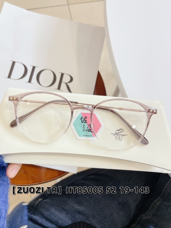 TR透明网红85005新款防蓝光复古眼镜框 黑色书呆子眼镜女生平光镜