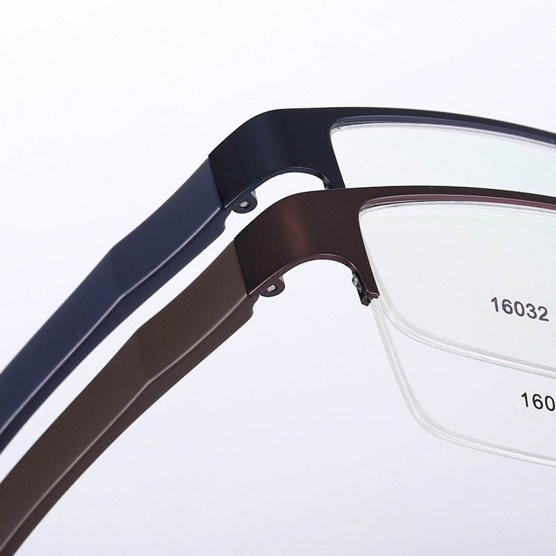 丹阳友顺新款钢板金属合金眼镜架半框男款眼镜16032 近视眼镜框