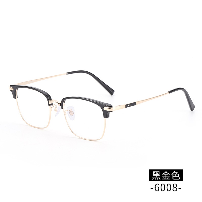 网络爆款小红书种草眼镜架工厂批发6008板材眉毛架潮款平光眼镜