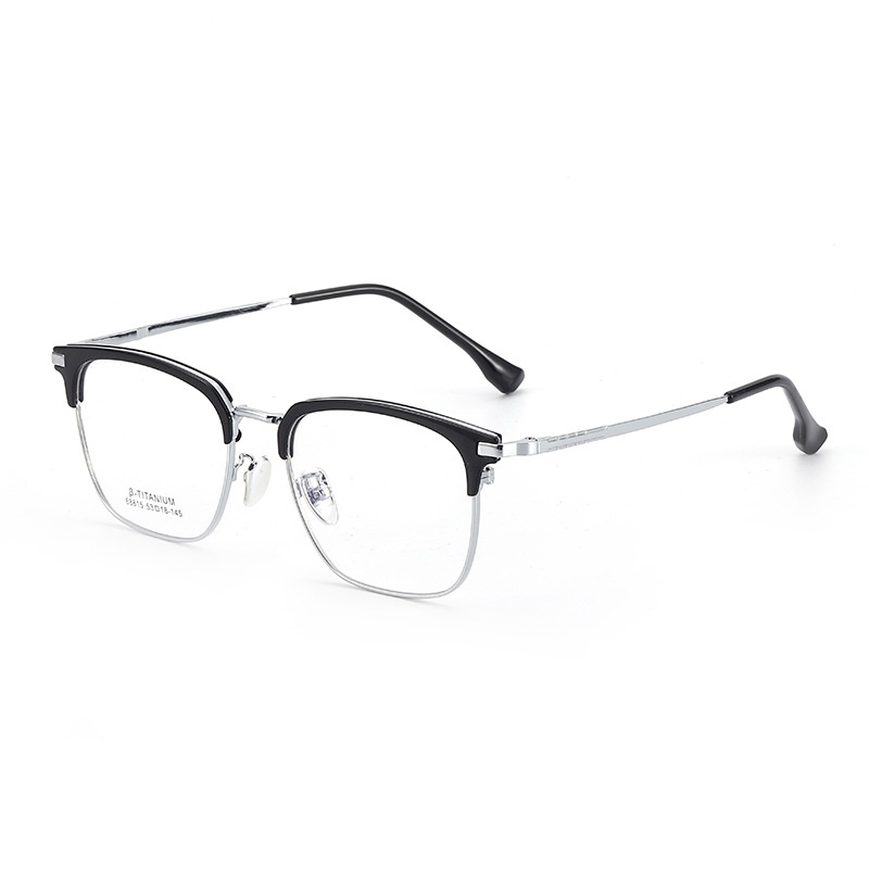 新款无磁钛眉毛眼镜架 时尚眉线框68815小红书潮复古透明眼镜批发