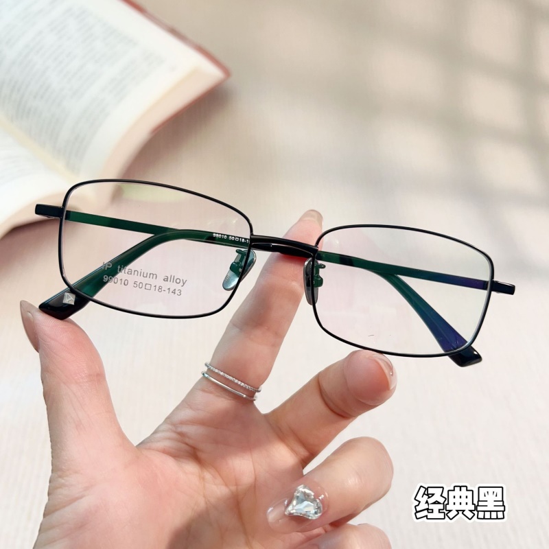 金属眼镜框一体宽边记忆钛架99010超弹腿合金眼镜工厂量大批发