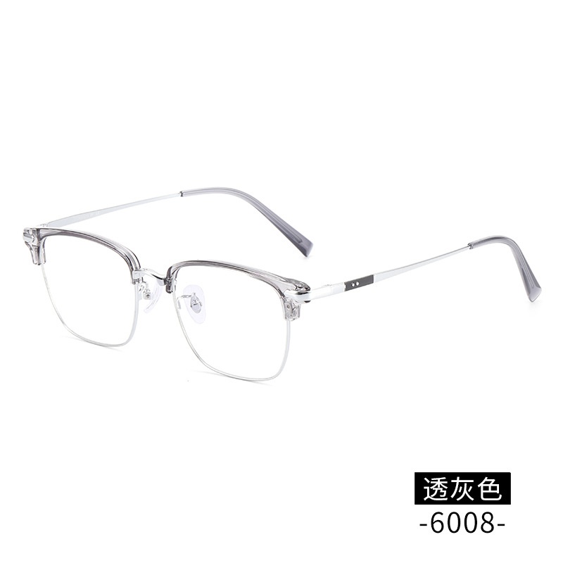 网络爆款小红书种草眼镜架工厂批发6008板材眉毛架潮款平光眼镜