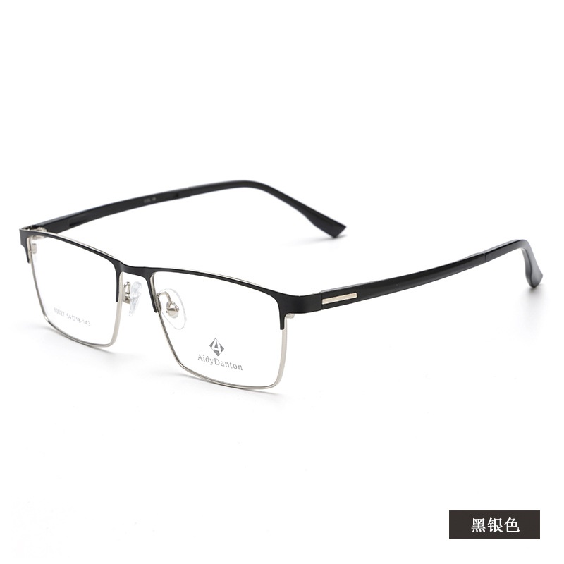 新款高启强同款眼镜框批发60027丹阳商务男款眉线全框镜架塑钢腿