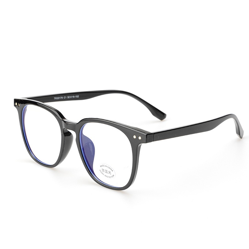透明柳丁平光镜淘宝同款30179复古电脑护目镜学生tr90近视眼镜框