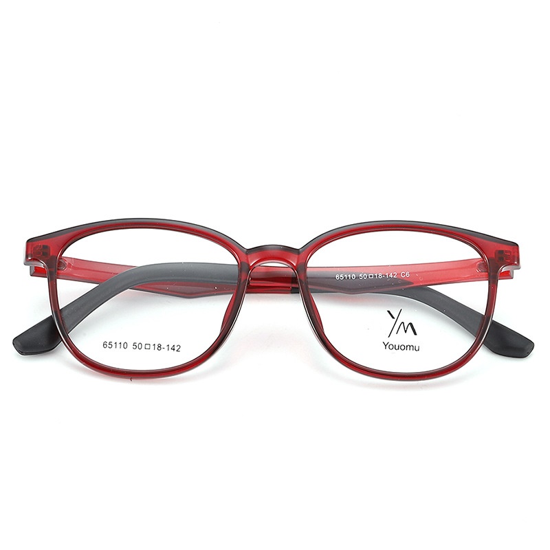 丹阳金属铰链tr90批发65110男女同款中号圆形近视镜架TR眼镜框