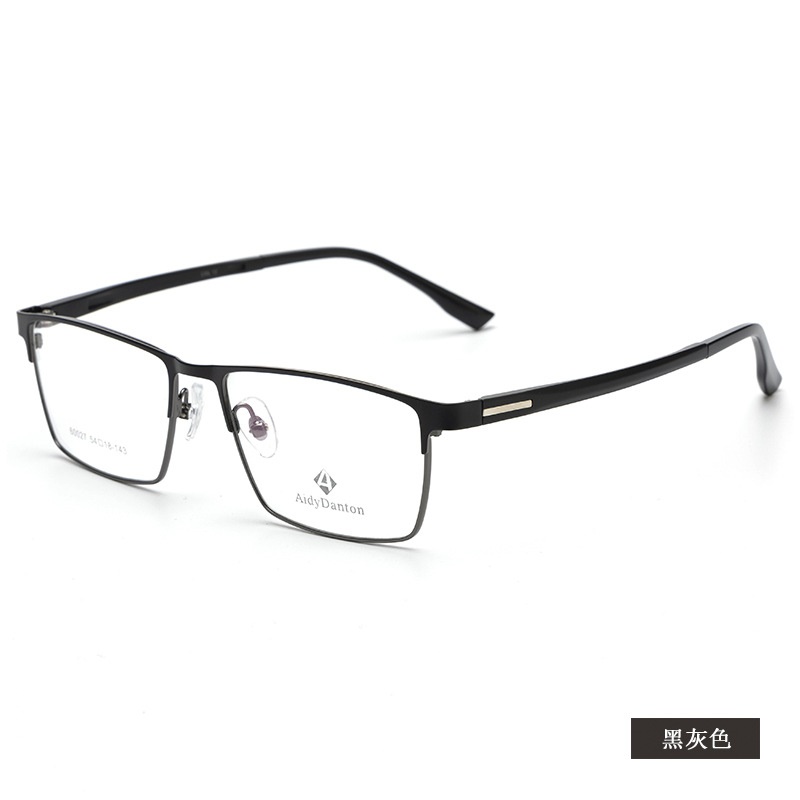 新款高启强同款眼镜框批发60027丹阳商务男款眉线全框镜架塑钢腿