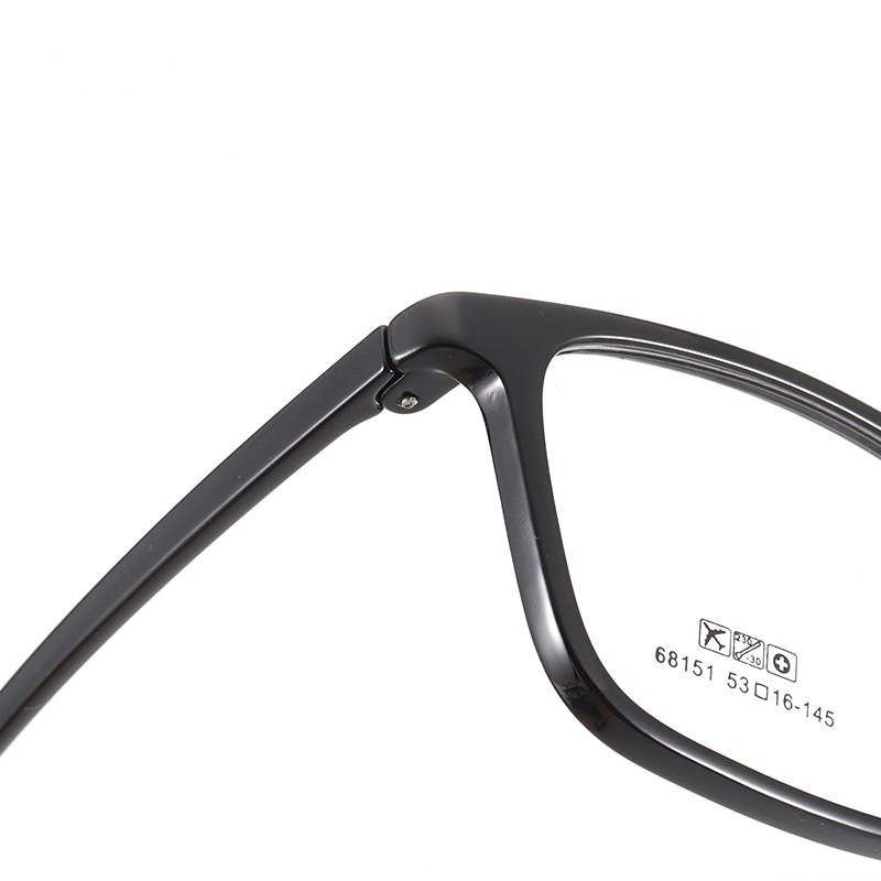 丹阳tr90方框眼镜男近视眼镜女工厂批发68151休闲全框超轻眼镜框