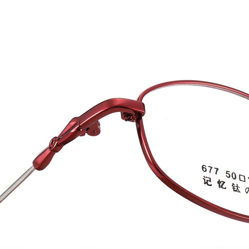 新款眼镜架小号记忆钛镜架 677全框金属丹阳眼镜渐进老花眼镜框女