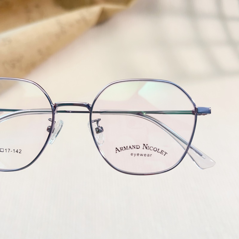 新款近视眼镜男1766金属全框素颜眼镜架女学生多边形复古眼镜框