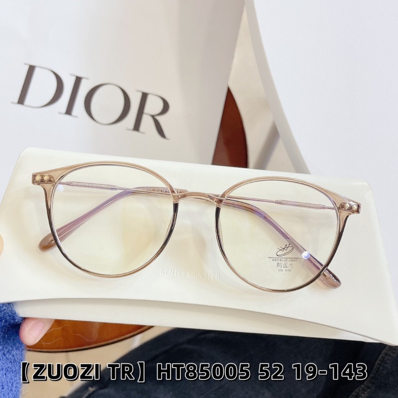 TR透明网红85005新款防蓝光复古眼镜框 黑色书呆子眼镜女生平光镜