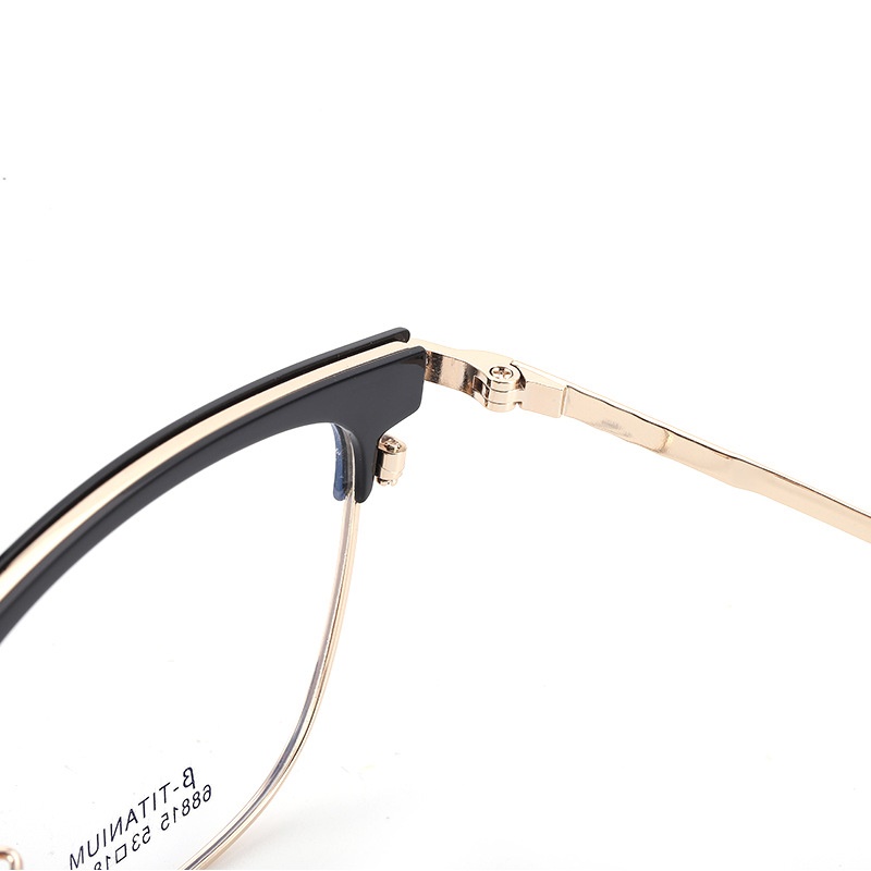 新款无磁钛眉毛眼镜架 时尚眉线框68815小红书潮复古透明眼镜批发