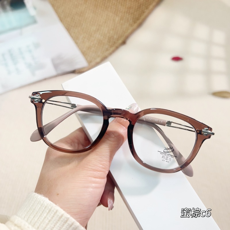 新款TR90黑框小红书同款男可配度数方形镜框批发素颜显瘦平光镜女