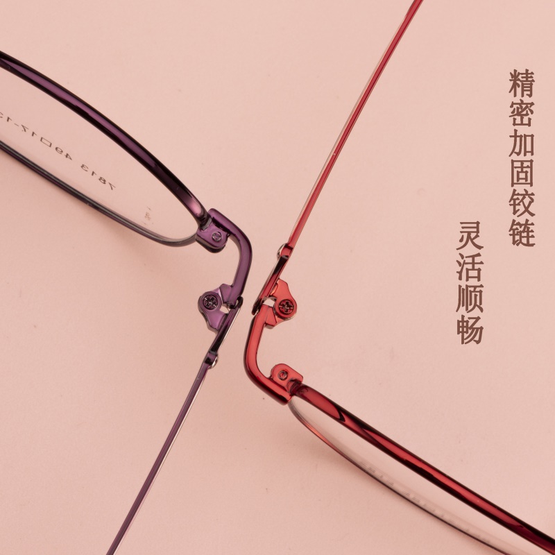 时尚新款可配高度近视眼镜7813厂家批发全框商务小号女士金属镜架