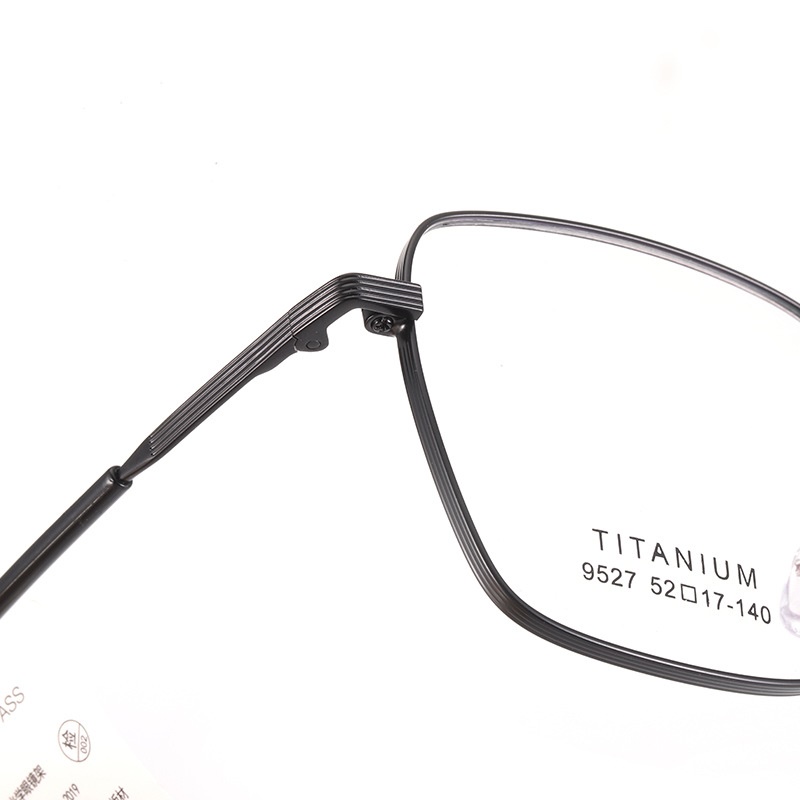 男女士复古眼镜批发 钛架多边形平光镜框9527线条圈丝全框眼镜B钛