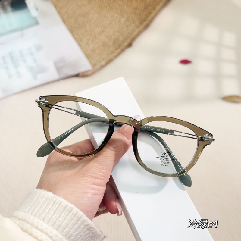 新款TR90黑框小红书同款男可配度数方形镜框批发素颜显瘦平光镜女