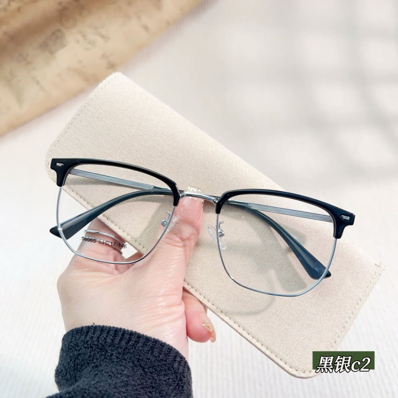新款时尚眉毛眼睛架素颜眉线框16065斯文柳丁半框TR90眉毛眼镜框