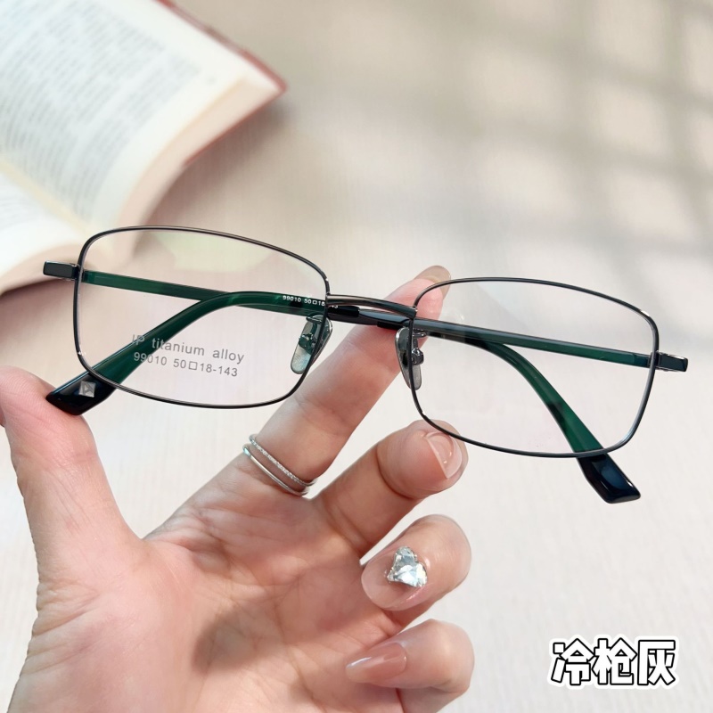 金属眼镜框一体宽边记忆钛架99010超弹腿合金眼镜工厂量大批发