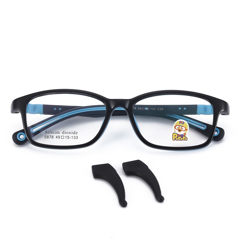 全框 网课眼镜框 儿童近视散光矫正眼镜批发5878眼镜框 软硅胶