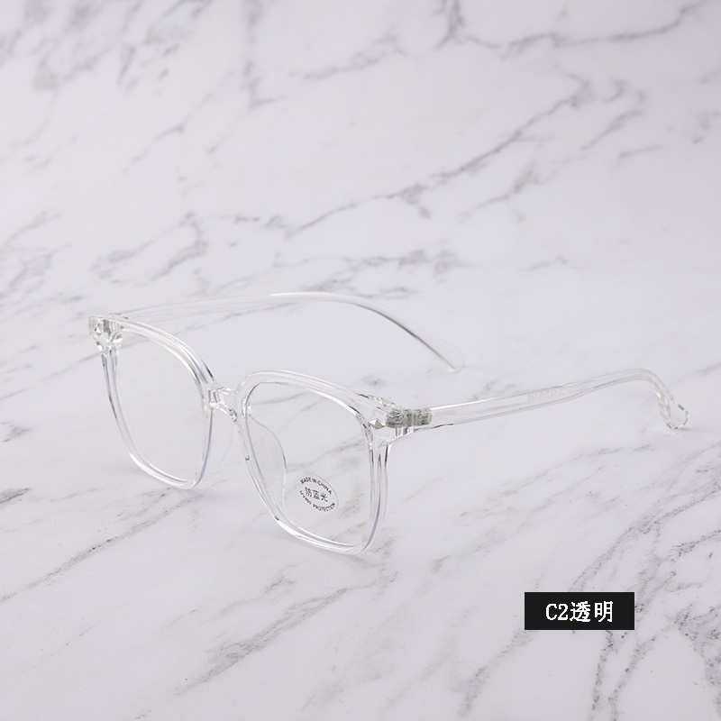 透明平光镜抖音小红书同款30239电脑护目镜男女士tr90多边形 眼镜