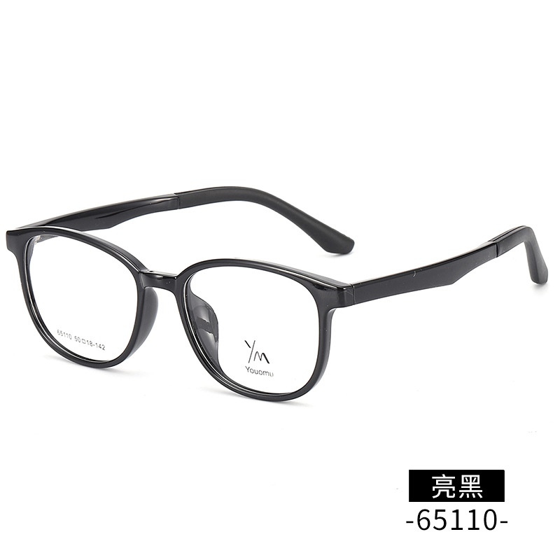 丹阳金属铰链tr90批发65110男女同款中号圆形近视镜架TR眼镜框