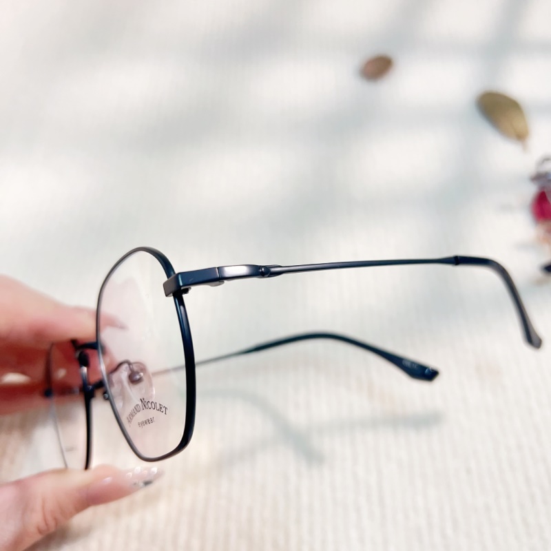 新品多边形眼镜架小红书种草文艺眼睛框 1762平光复古金属眼镜框