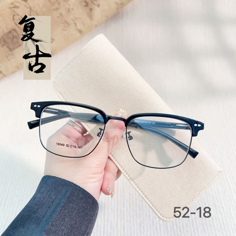 新款时尚眉毛眼睛架近视眉线框16049斯文柳丁半框tr90眉毛眼镜框