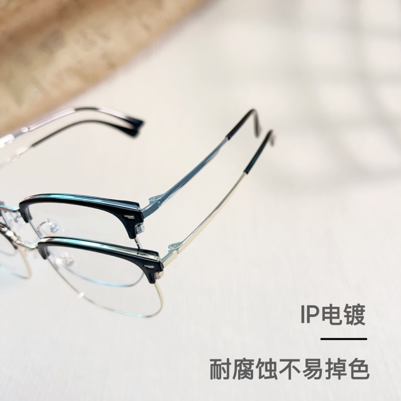 新款时尚眉毛眼睛架素颜眉线框16065斯文柳丁半框TR90眉毛眼镜框