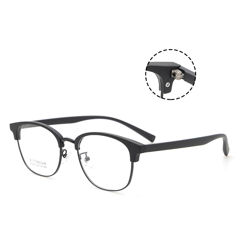 男女士眉毛眼镜框架 时尚小红书同款8744TR90眉线黑框复古架配眼