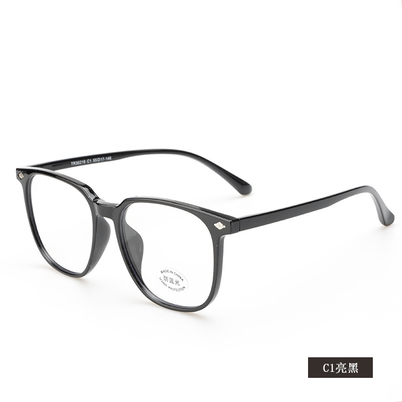 透明平光镜小红书同款30219电脑护目镜复古男学生tr90大框眼镜女