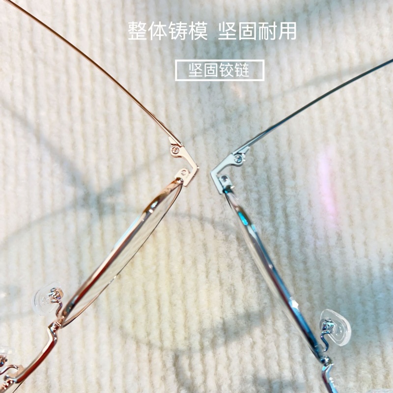 友顺多边形金属眼镜框男批发1764女网红同款显瘦脸近视眼镜框复古