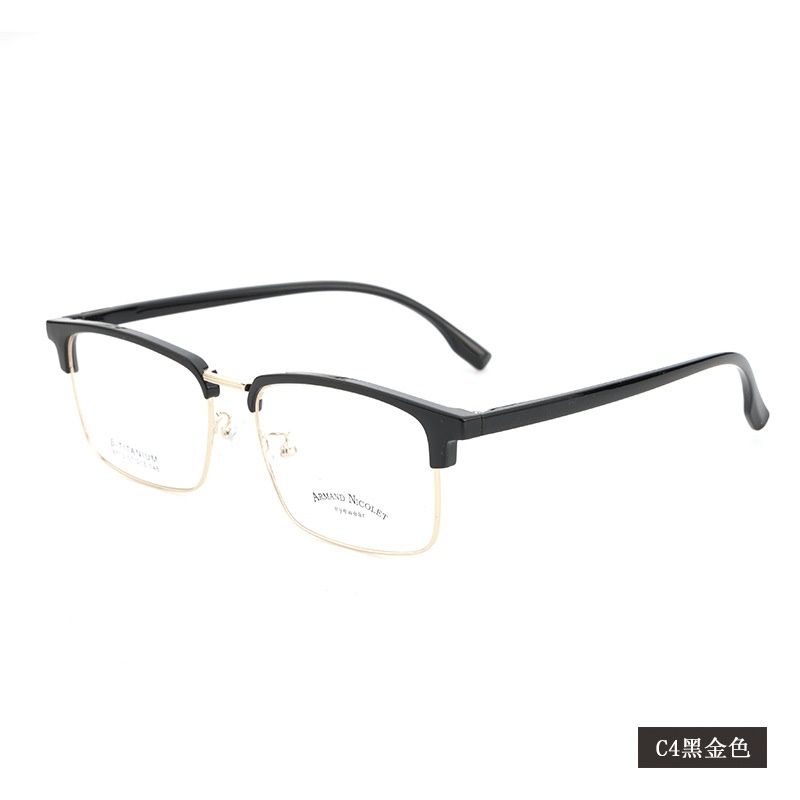 男士眉毛眼镜框架 时尚抖音同款8713TR90眉线大号黑框复古架批发