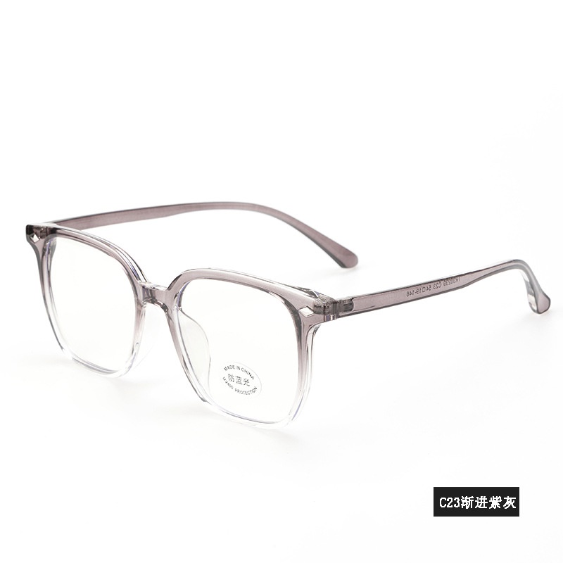 透明平光镜抖音小红书同款30239电脑护目镜男女士tr90多边形 眼镜