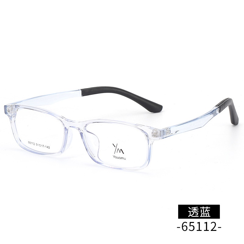 金属铰链TR90批发65112男女同款中号方形近视镜架丹阳tr镜框