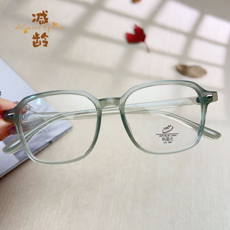 素颜防蓝光黑框平光镜男新款tr90超轻眼镜架小红书网红眼镜框女