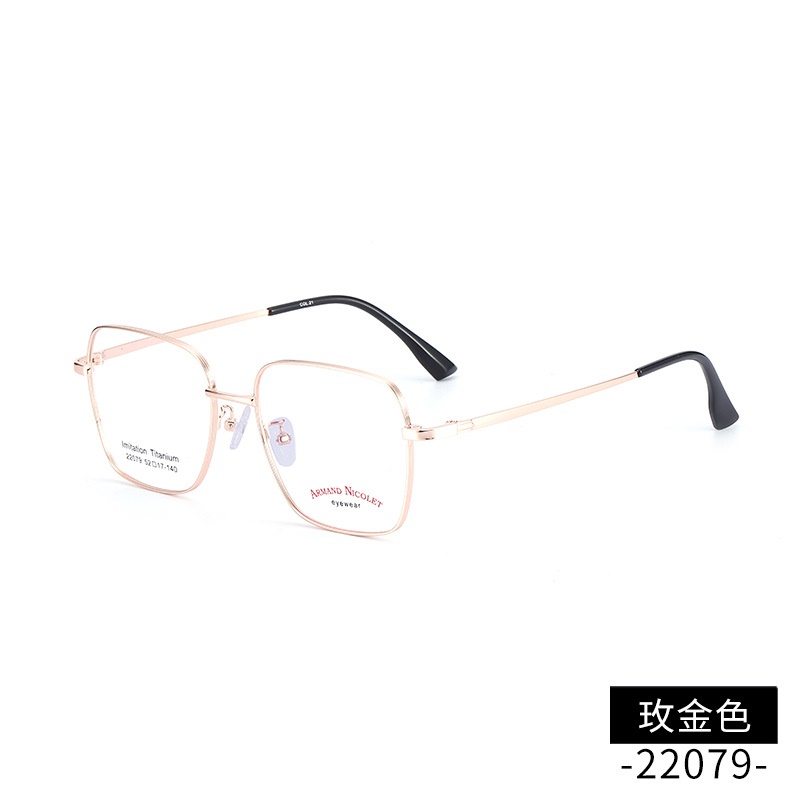 开球潮范复古眼镜框女 小红书同款镜架批发22079双色平光镜框男