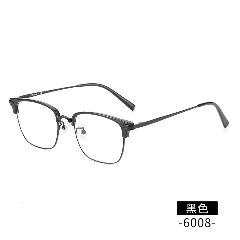 网络爆款小红书种草眼镜架工厂批发6008板材眉毛架潮款平光眼镜