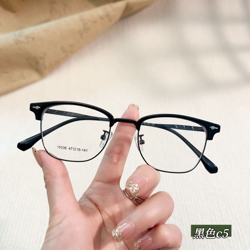 新款时尚瘦脸眉毛架素颜眉毛框眼镜小号丹阳眼镜工厂店批发