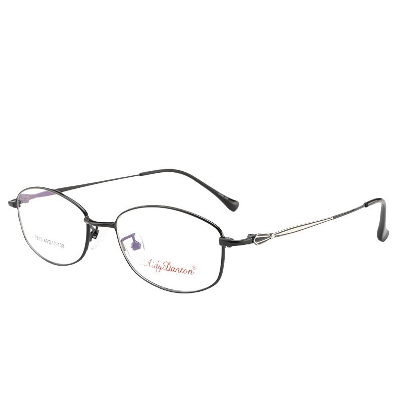 时尚新款可配高度近视眼镜7813厂家批发全框商务小号女士金属镜架