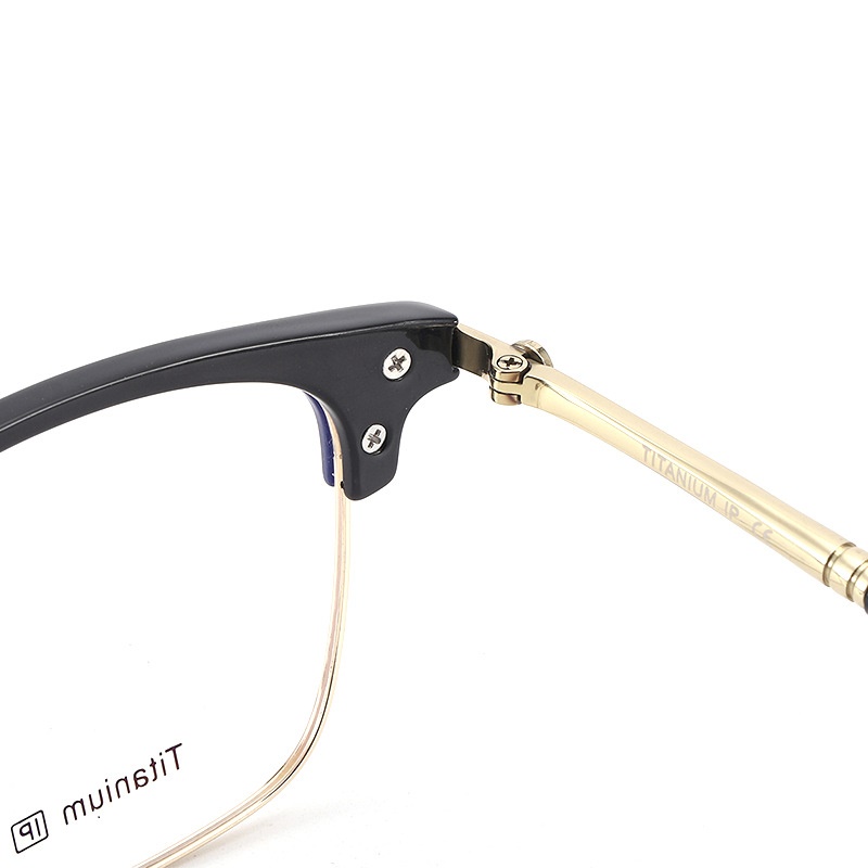 丹阳潮款平光镜17052小红书韩范眉线框高品质纯钛眉毛眼镜架配镜