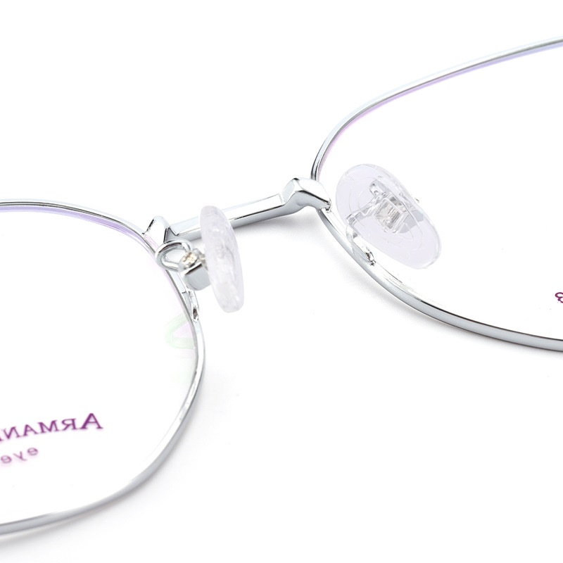 小红书金属复古眼镜多边形有锁块镜架批发1758平光镜男女近视眼镜