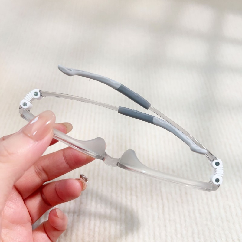 某白同款透明色系男女款TR90软鼻托舒适眼镜6121硅胶眼镜框儿童