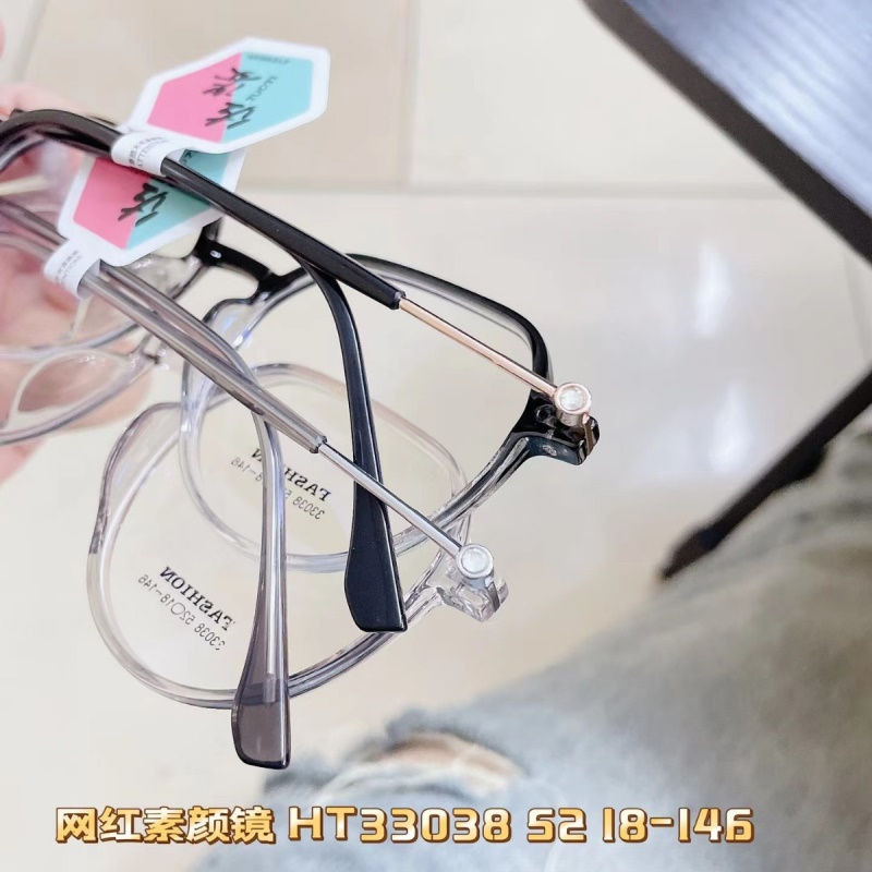 透明TR网红防蓝光复古眼镜框 小红书新款黑色显瘦tr90素颜平光镜