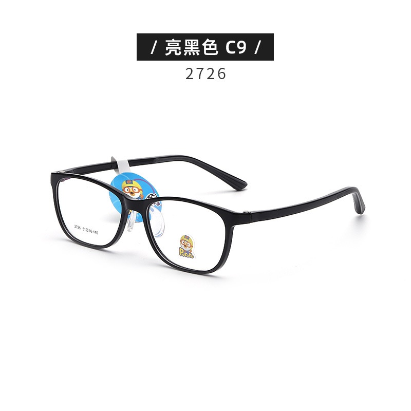 儿童眼镜框架近视女硅胶鼻托可爱防脱落TR90学生架男韩版透明色系