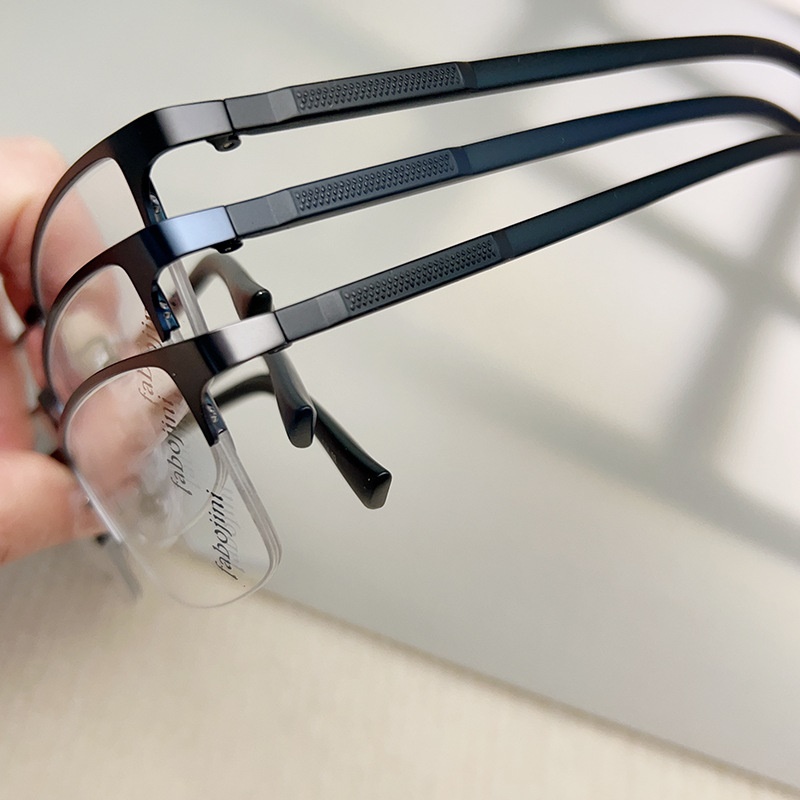 丹阳友顺新款钢板金属合金眼镜架半框男款眼镜16036 近视眼镜框