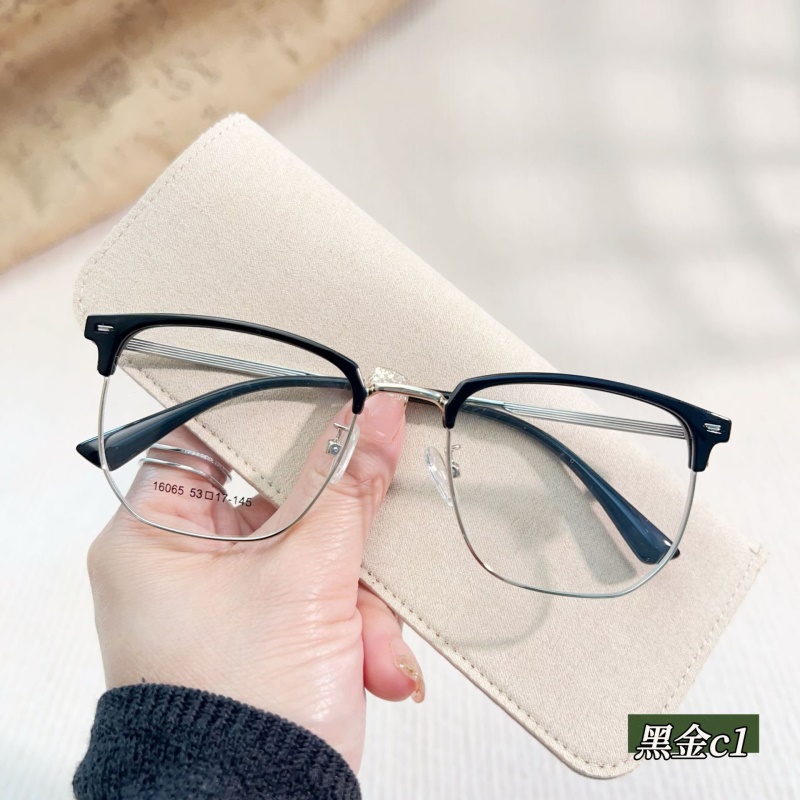 新款时尚眉毛眼睛架素颜眉线框16065斯文柳丁半框TR90眉毛眼镜框