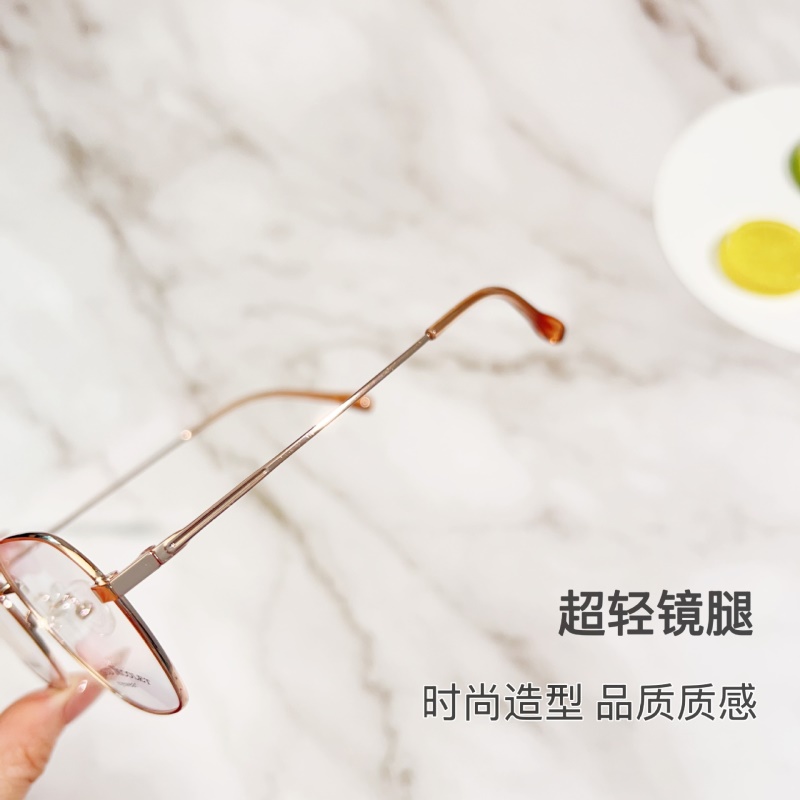 小红书种草眼镜女开球镜架丹阳配眼镜1770平光镜多边复古眼镜框男