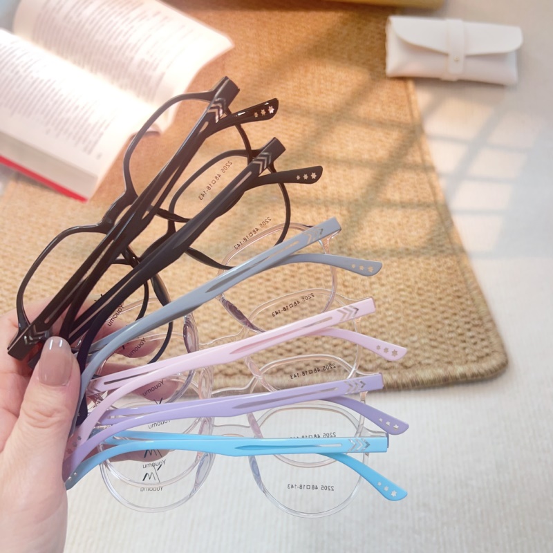 时尚透明多边形网红眼镜批发2205小红书近视眼镜框tr90眼镜架