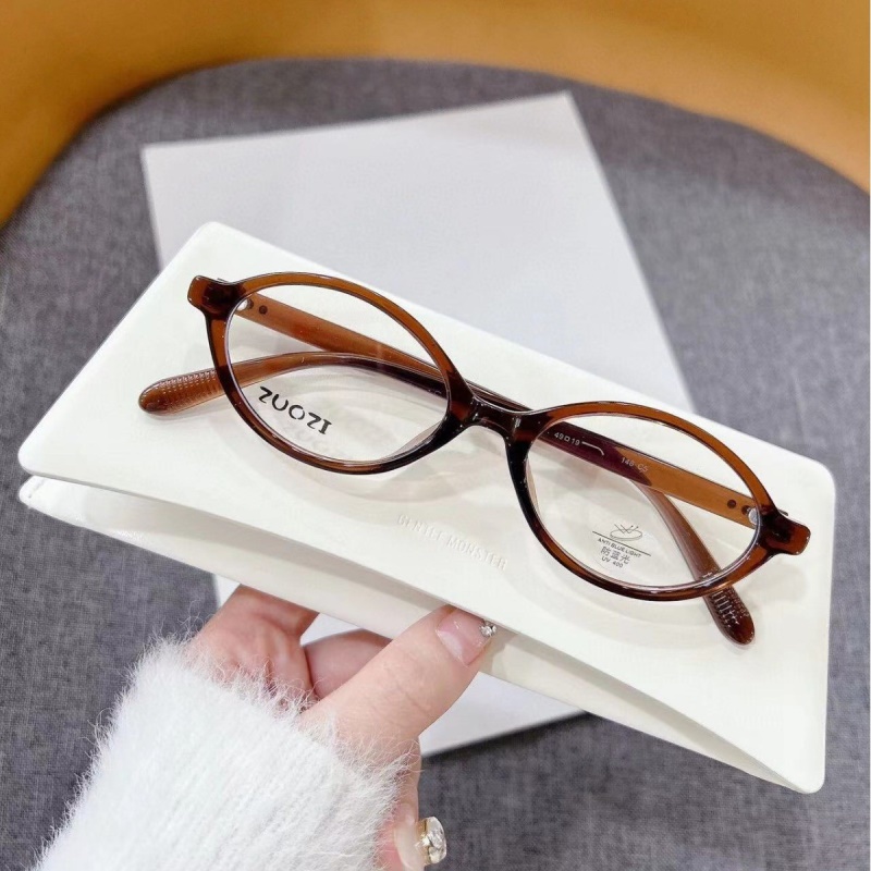 新款透明TR90张元英miumiu同款猫眼镜框批发素颜显瘦平光镜女